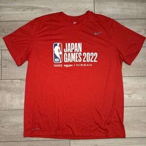 NIKE NBA Global Japan GAMES‎ 2022 LOGO T-SHIRT Tee Men's XXL Red DriFit